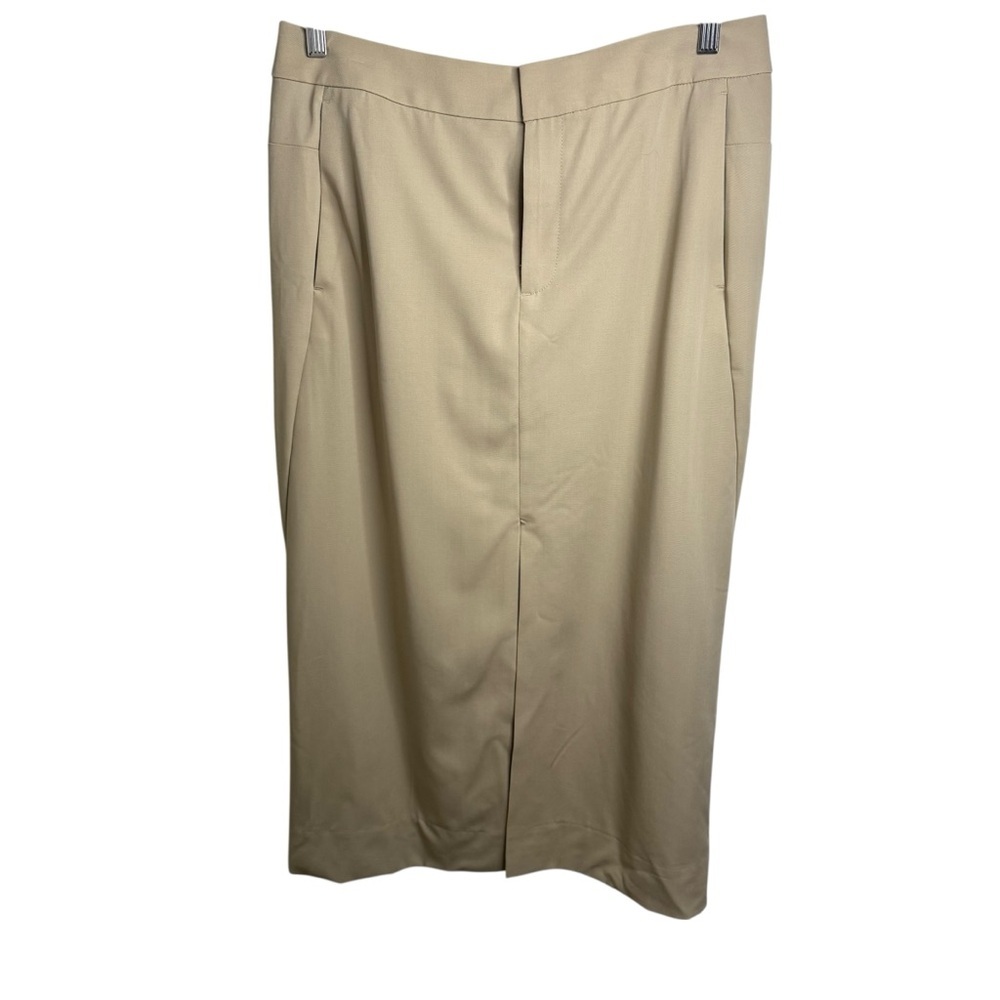 Classic Beige Midi Skirt
